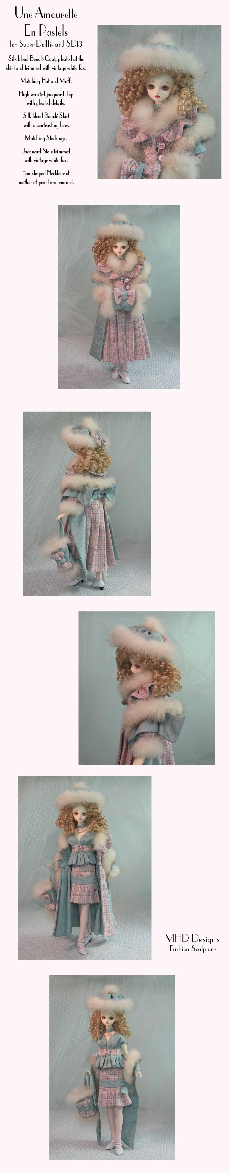 MHD Designs - A Love Affair With Pastels  - for Super Dollfie or SD13 Girls
