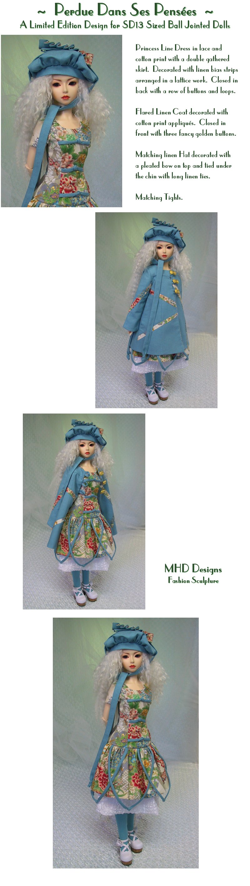 MHD Designs - Lost In Her Thoughts - for SD13 Size BJDs


